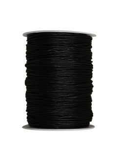 VAXAT BOMULLSSNÖRE SVART  L200M B1,5MM