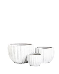 VINDÖ STENGODSSKÅL BLANK VIT S/3