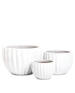 VINDÖ STENGODSSKÅL VIT S/3