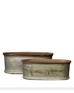 EKETORP STENGODSKRUKA ANTIKCREAM OVAL S/2