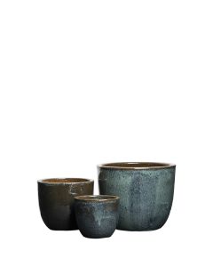 MUSKÖ STENGODSKRUKA GRÖNMELERAD S/3