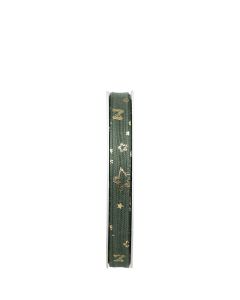 BAND STJÄRNOR GRÖN L20M B10MM