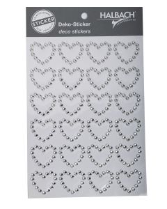 STICKERS STRASSHJÄRTAN 24ST 25X25MM