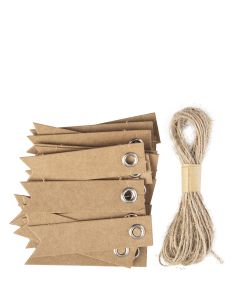 ETIKETTER MINI TAGS 4X20 ST L50MM B12MM