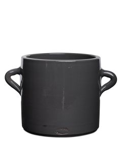 QUINTA GRÅ KRUKA D17CM H18CM