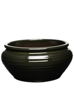 MOURA MÖRKGRÖN SKÅL D24,5CM H15CM