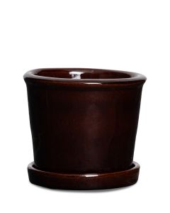 LISBOA KRUKA MED FAT BRUN D11,5CM H11CM