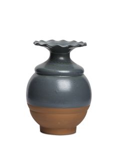 SAM BARON VAS MÖRKGRÖN D19CM H27CM