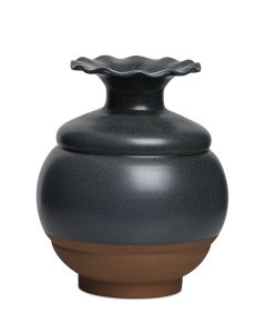 SAM BARON VAS MÖRKGRÖN D26CM H33CM
