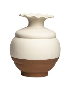 SAM BARON VAS MATTVIT D26CM H33CM