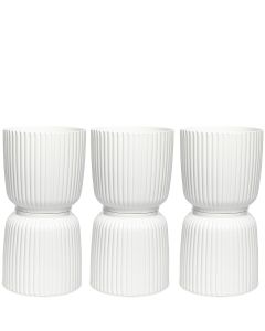 STIL MATTVIT HALVPALL D20,5CM H19CM