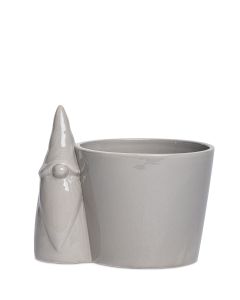 GÖSTA VARMGRÅ KRUKA D12,5CM H11CM