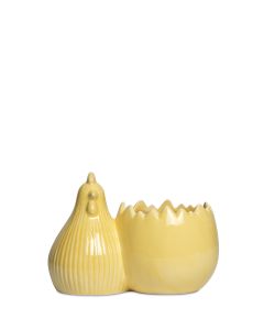 AGDA HÖNA MED GUL KRUKA