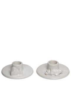 LJUSSTAKE KERAMIK VIT MIX D9CM