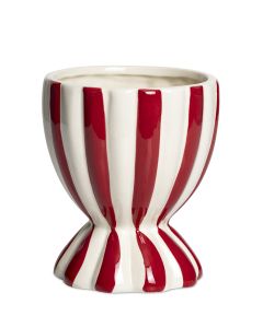 KASPER RANDIG RÖD/VIT POKAL D11,5CM H15,5CM