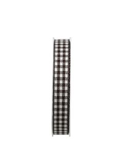 BAND VICHY RUTIGT BRUN L25M B15MM