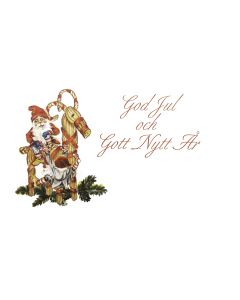 BLOMKORT GOD JUL TOMTE OCH BOCK 100ST/FP
