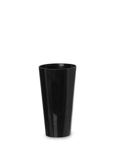 BUTIKSVAS PLAST SVART D15CM H25CM