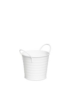 BECKA VIT METALLKRUKA D10CM H9CM