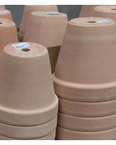 LERKRUKA LJUS TERRA TERRAKOTTA HALVPALL S/4 D13,15