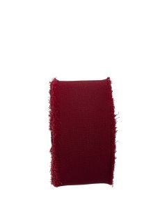 BAND CHIFFON RAW BORDEAUX  L10M B40MM
