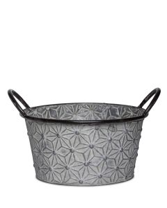 KIRBY ANTIKBRUN METALLSKÅL D25CM H13CM