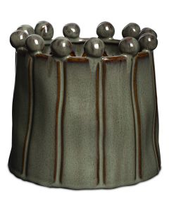 CROWN GRÖN KRUKA D16CM H18CM