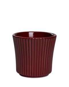 BORGÅ RÖD KRUKA D11CM H10,5CM