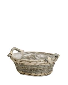 ELSA GRÅ KORG RUND D27CM H11CM