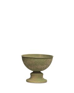 ELLA ANTIKGRÖN GRÖNMELERAD POKAL METALL D14CM H12C