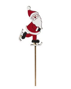 TRÄSTICKS TOMTE PÅ SKRIDSKOR H7CM