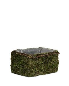 MOSSA SKÅL REKTANGULÄR GRÖN L17CM B12CM H9CM