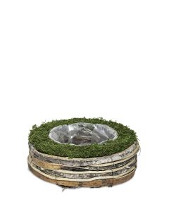 SKÅL RUND MOSSA/BARK D21CM L8CM