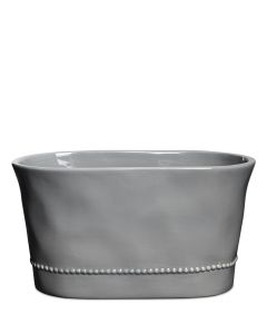 SVEA GRÅ SKÅL OVAL L21,5CM B10,5CM H12CM