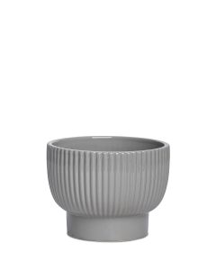 EDITH GRÅ SKÅL RUND D13CM H10,5CM