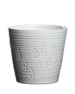 STRÅ VIT KRUKA D15CM H15CM