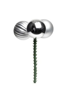 JULKULOR PÅ STICKS 3 I KNIPPE SILVER D3CM
