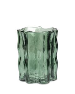 ARVID GLASVAS/LYKTA GRÖN D12CM H15CM