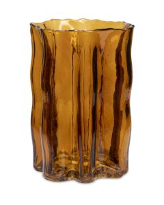 ARVID GLASVAS/LYKTA AMBER D14CM H20CM