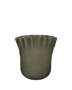 KRISP GLASVAS GRÖN D21CM H18CM