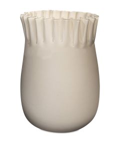 KRISP GLASVAS CREAM D14,5CM H21CM