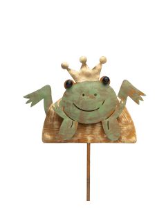 STICKS GRODA GRÖN/GULD METALL B10CM H7CM