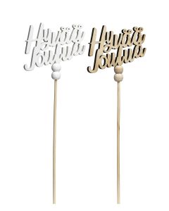 STICK HYVÄÄ JOULUA PUU MIX B7,3CM