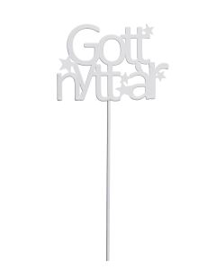 STICKS GOTT NYTT ÅR VIT METALL B11CM