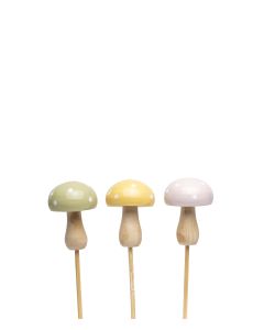 STICKS SVAMP PASTELL RUND MIX H5CM