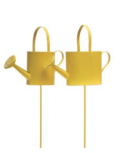 STICKS VATTENKANNOR GUL METALL B10CM H8CM