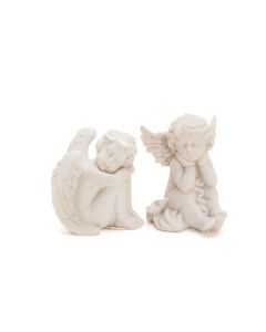 ÄNGLAR SITTANDE MIX H10CM