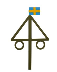 STICKS MIDSOMMARSTÅNG TRÄ GRÖN L25CM B10CM