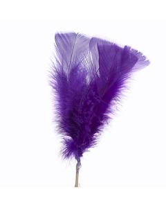 FJÄDRAR PÅ PINNE LILA