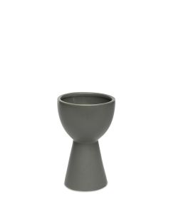 SIMO POKAL GRÅ D9CM H14CM